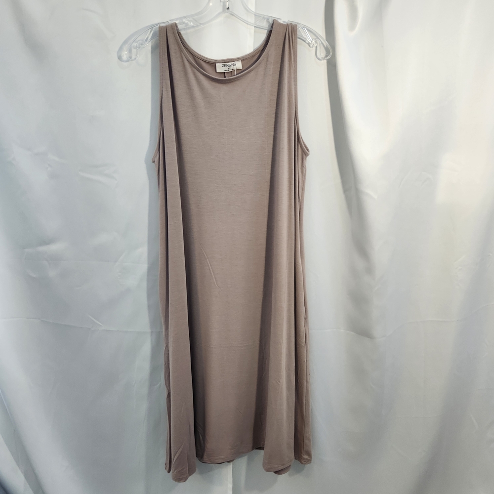 Zenana Outfitters Mauve-Taupe Sleeveless Maxi Dress